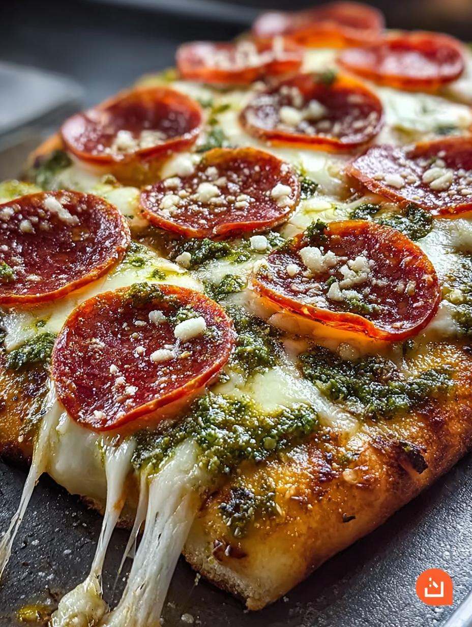 Hot Honey Pesto Pepperoni