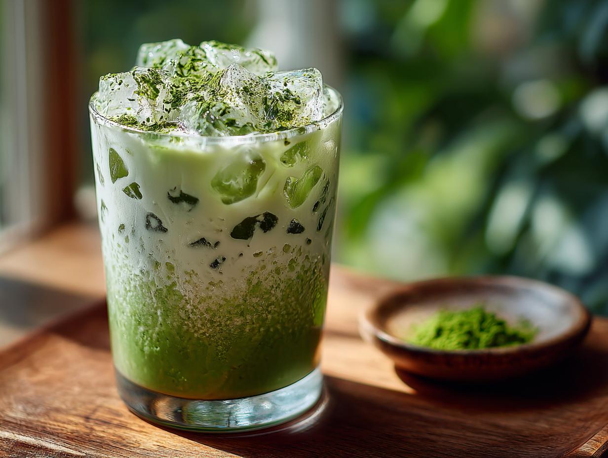 Iced Vanilla Matcha Refreshing