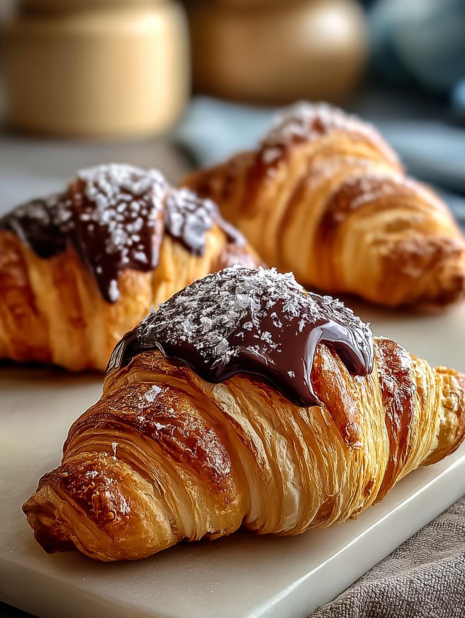 Irresistible Chocolate Croissants That