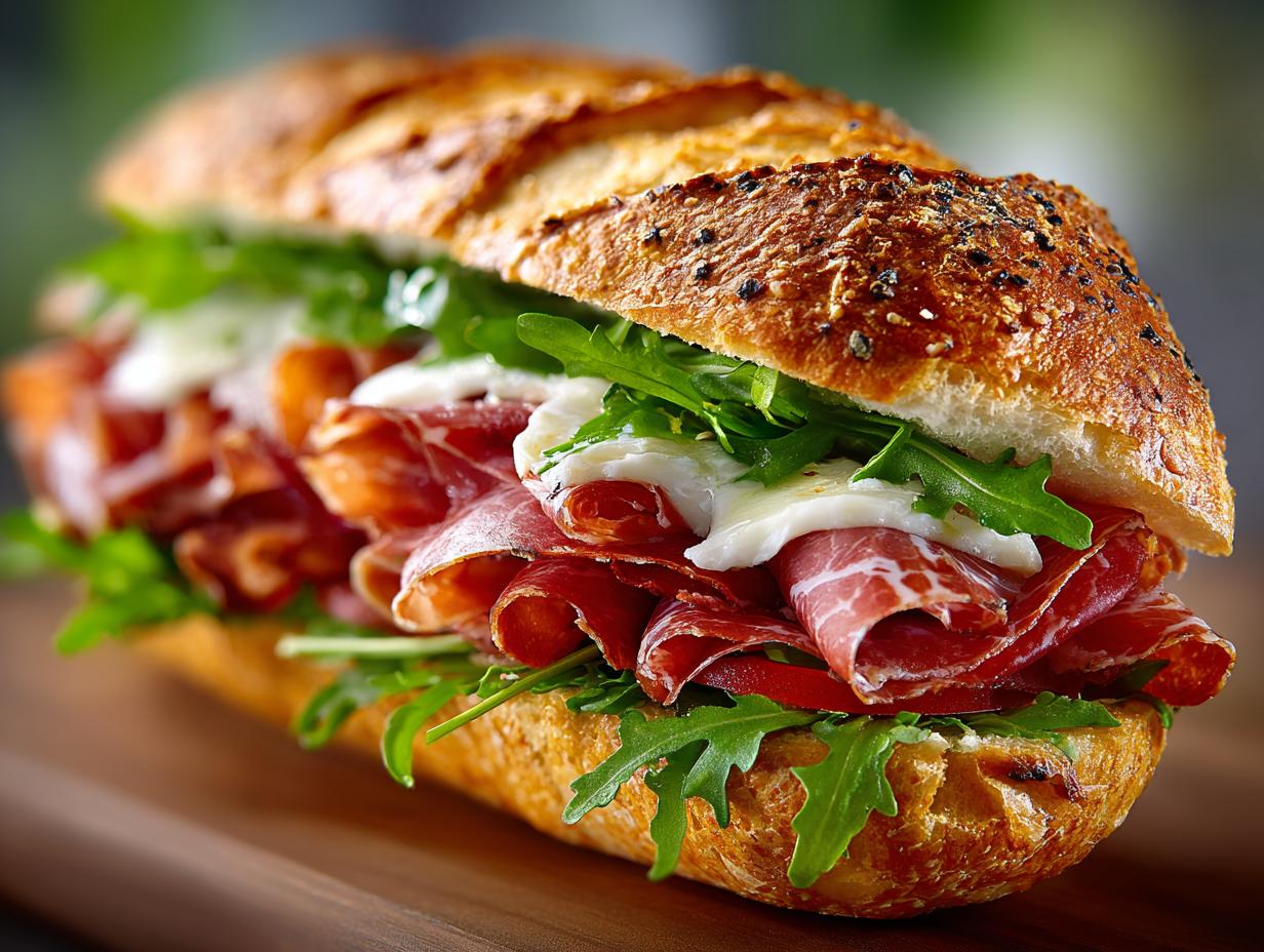 Italian Hoagie Sandwiches Flavorful