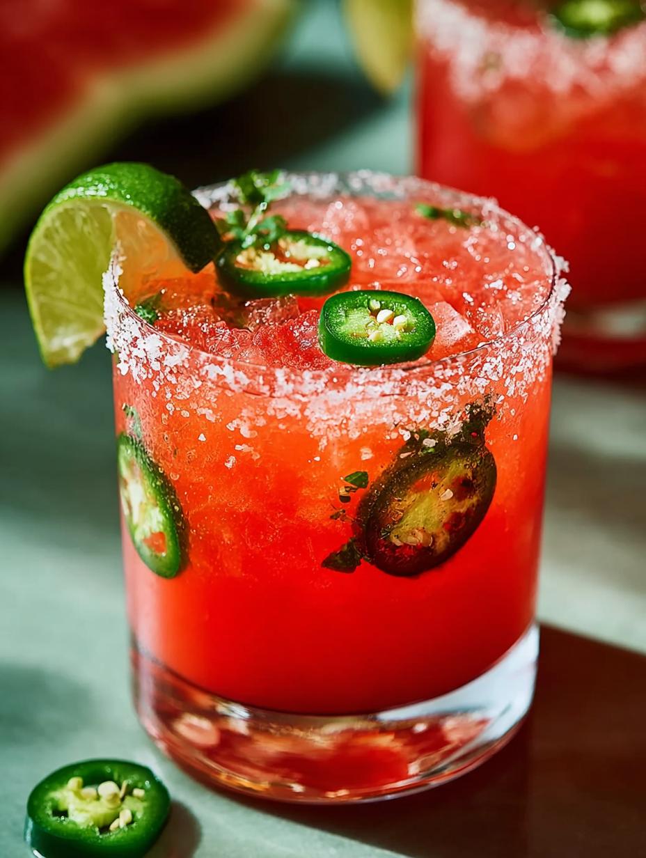 Jalapeno Watermelon Margaritas