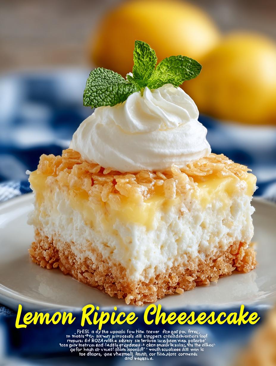 Lemon Cheesecake Rice Krispie Bliss: 5 Sweet Secrets - Lemon Cheesecake Rice Krispie - main visual representation