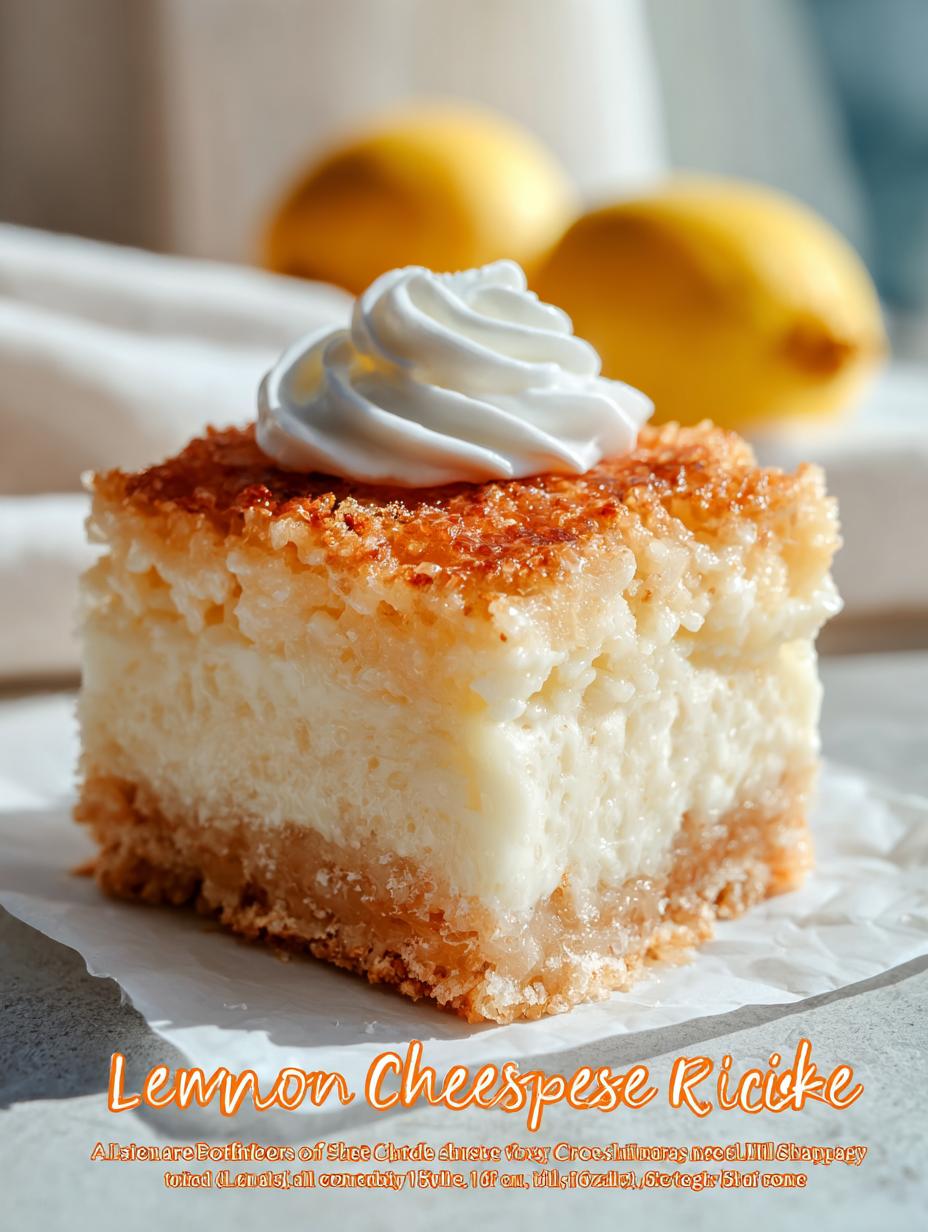 Lemon Cheesecake Rice Krispie