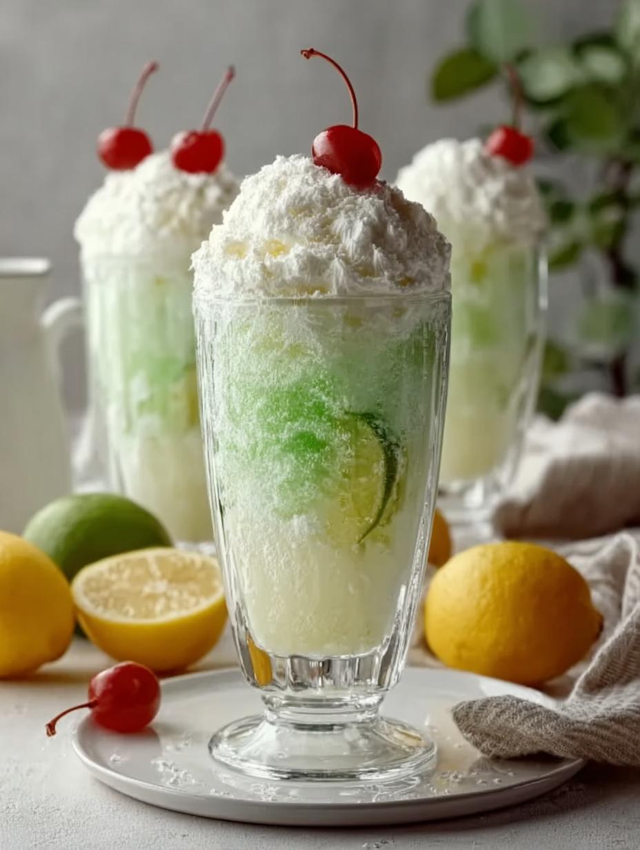 Lemon Lime Sherbet Float: 5 Zesty Ways to Refresh - Lemon Lime Sherbet Float - additional detail