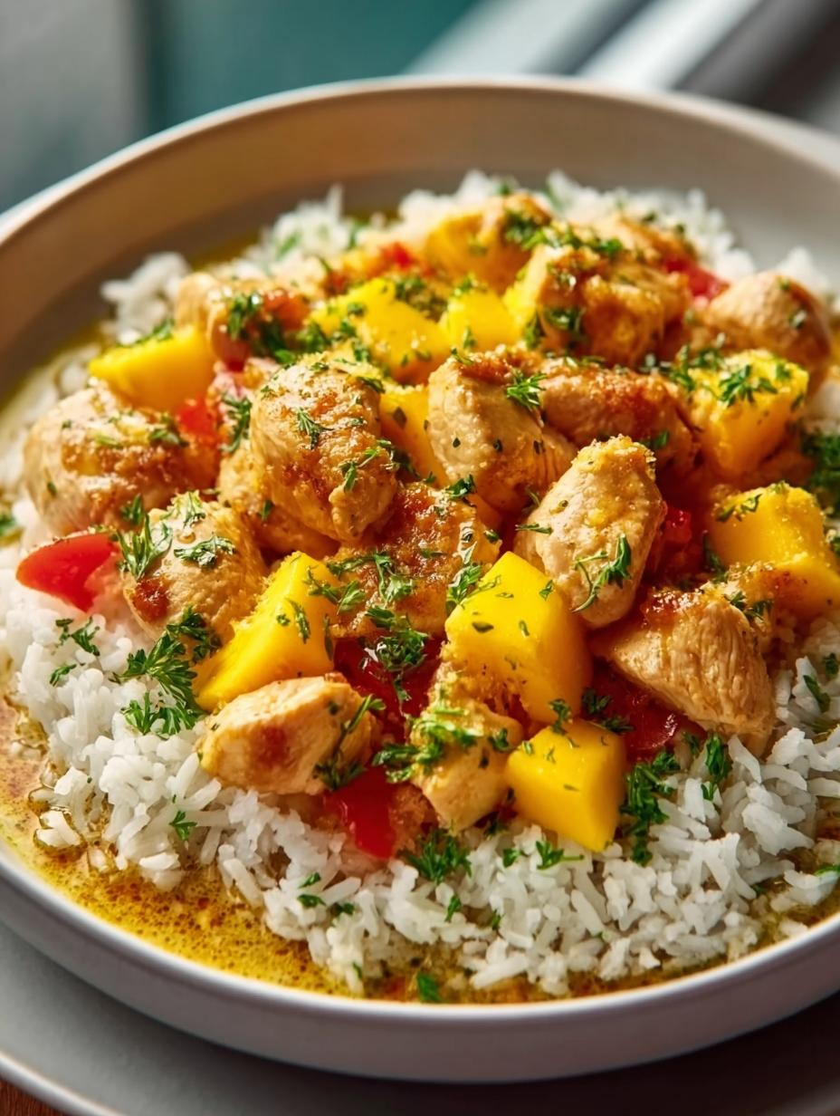 Mango Chicken Rice Bowls