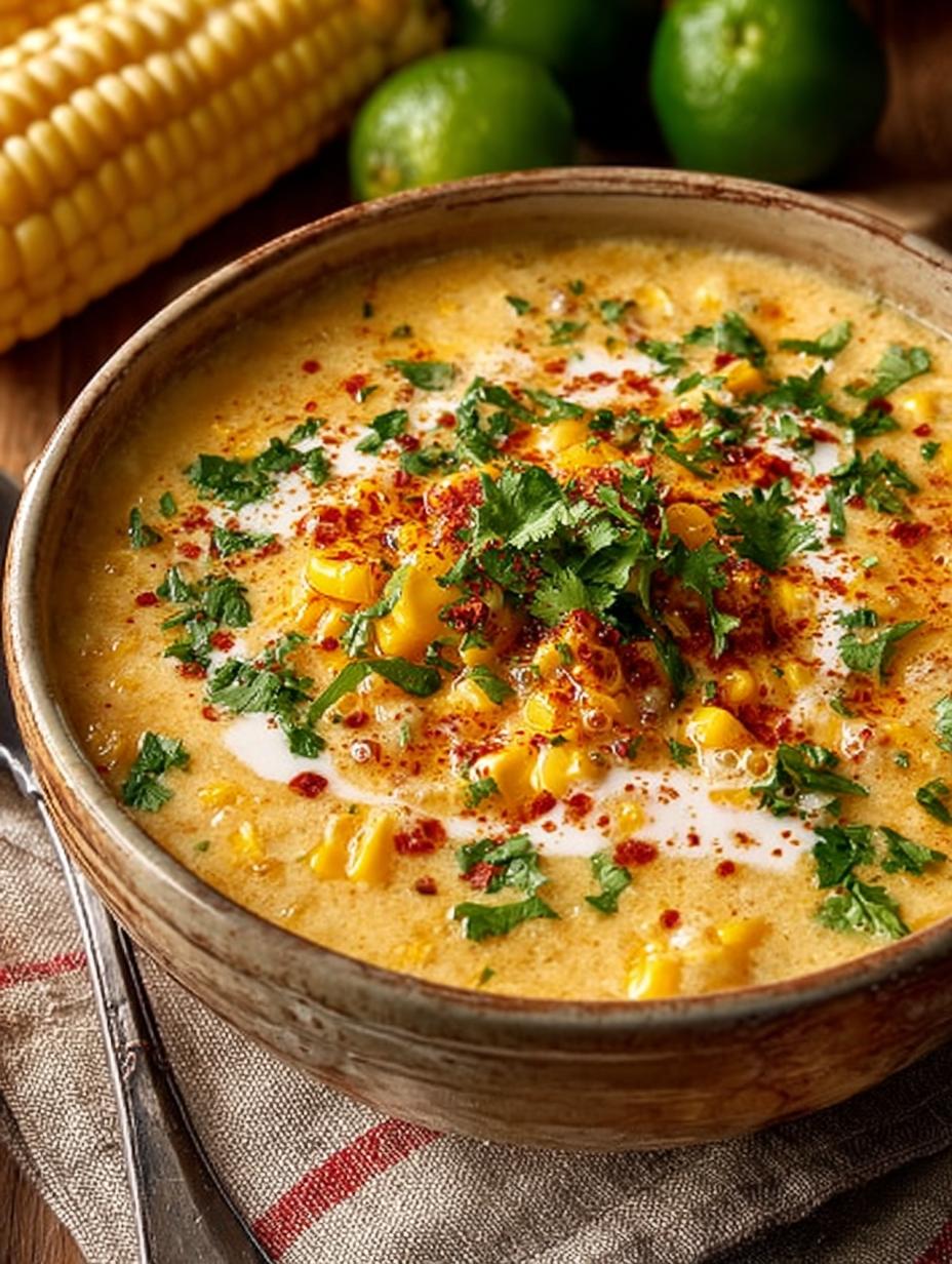 Mexican Street Corn Chowder: 7 Irresistible Flavors - Mexican Street Corn Chowder - main visual representation
