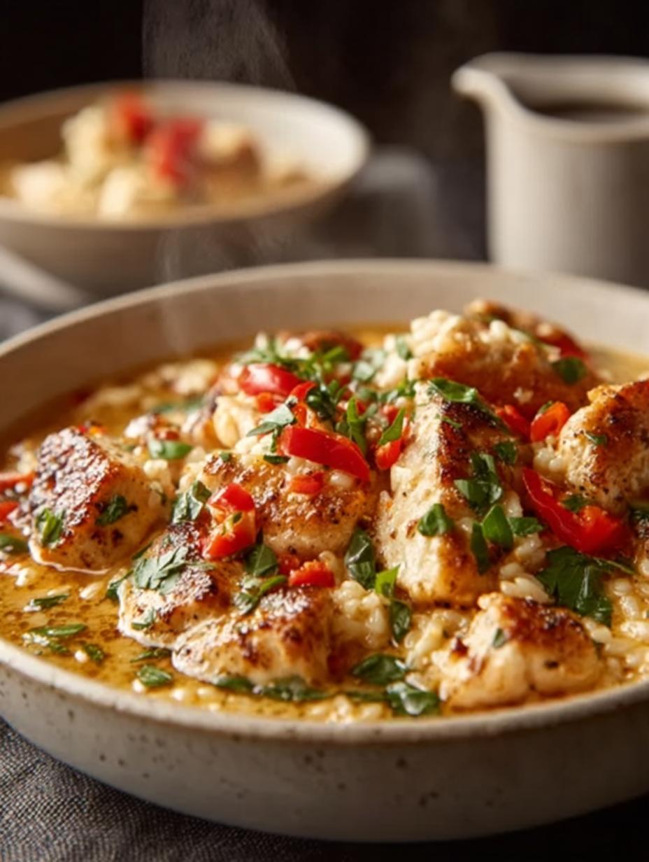 One Pot Queso Chicken