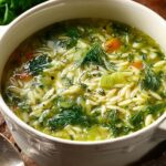 Orzo Leek Dill Soup
