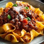 Pappardelle Bolognese Comforting Rich