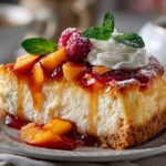 Peach Cobbler Cheesecake Fruit