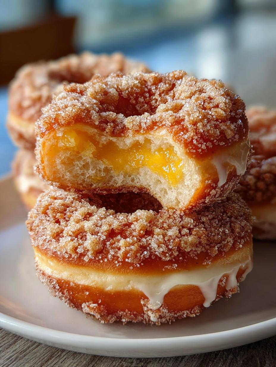 Peach Cobbler Donuts: 5 Steps to Blissful Delight 4 Peach Cobbler Donuts: 5 Steps to Blissful Delight - Peach Cobbler Donuts - main visual representation