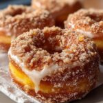 Peach Cobbler Donuts