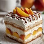 Peach Cream Summer Tiramisu
