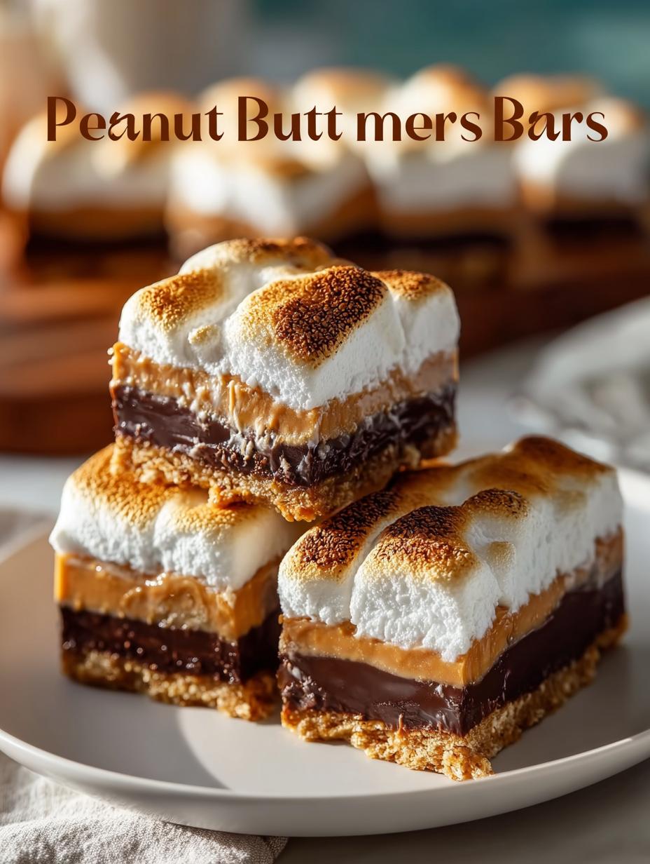 Peanut Butter S'mores Bars: 5 Irresistible Treats - Peanut Butter Smores Bars - additional detail