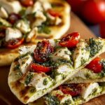 Pesto Chicken Flatbreads
