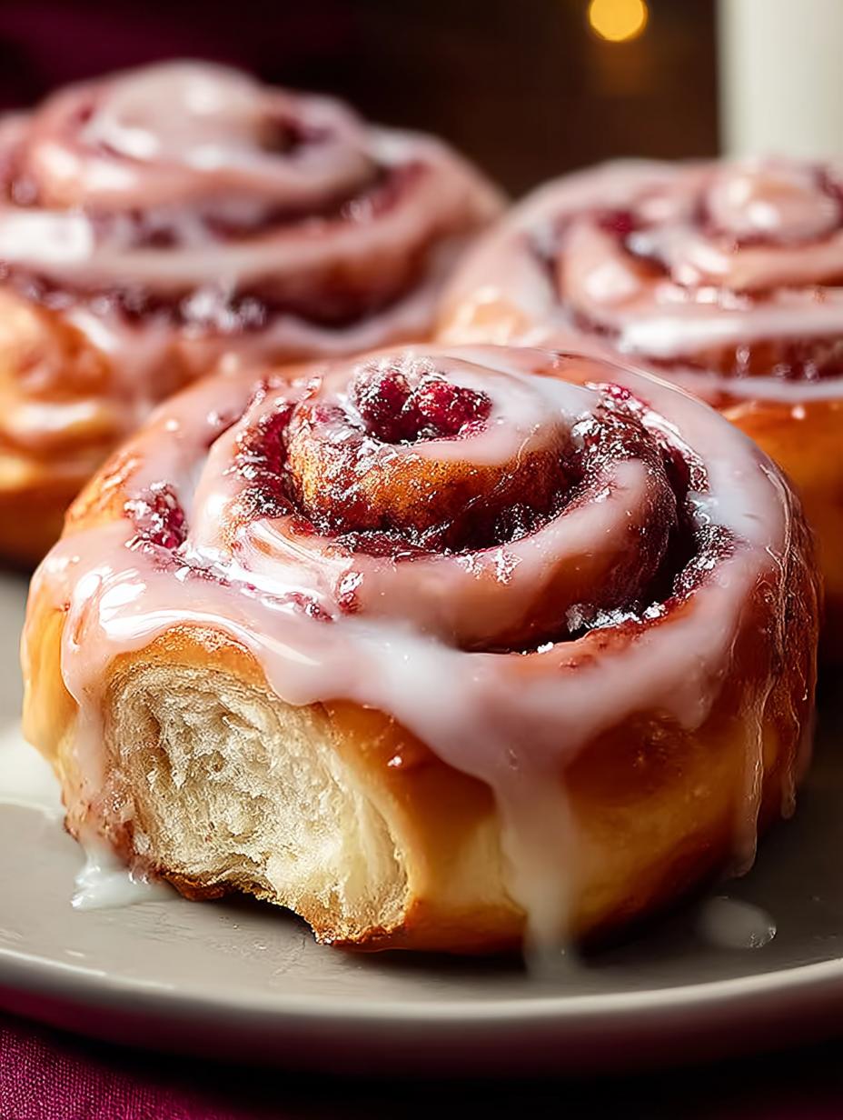 Pink Cinnamon Rolls