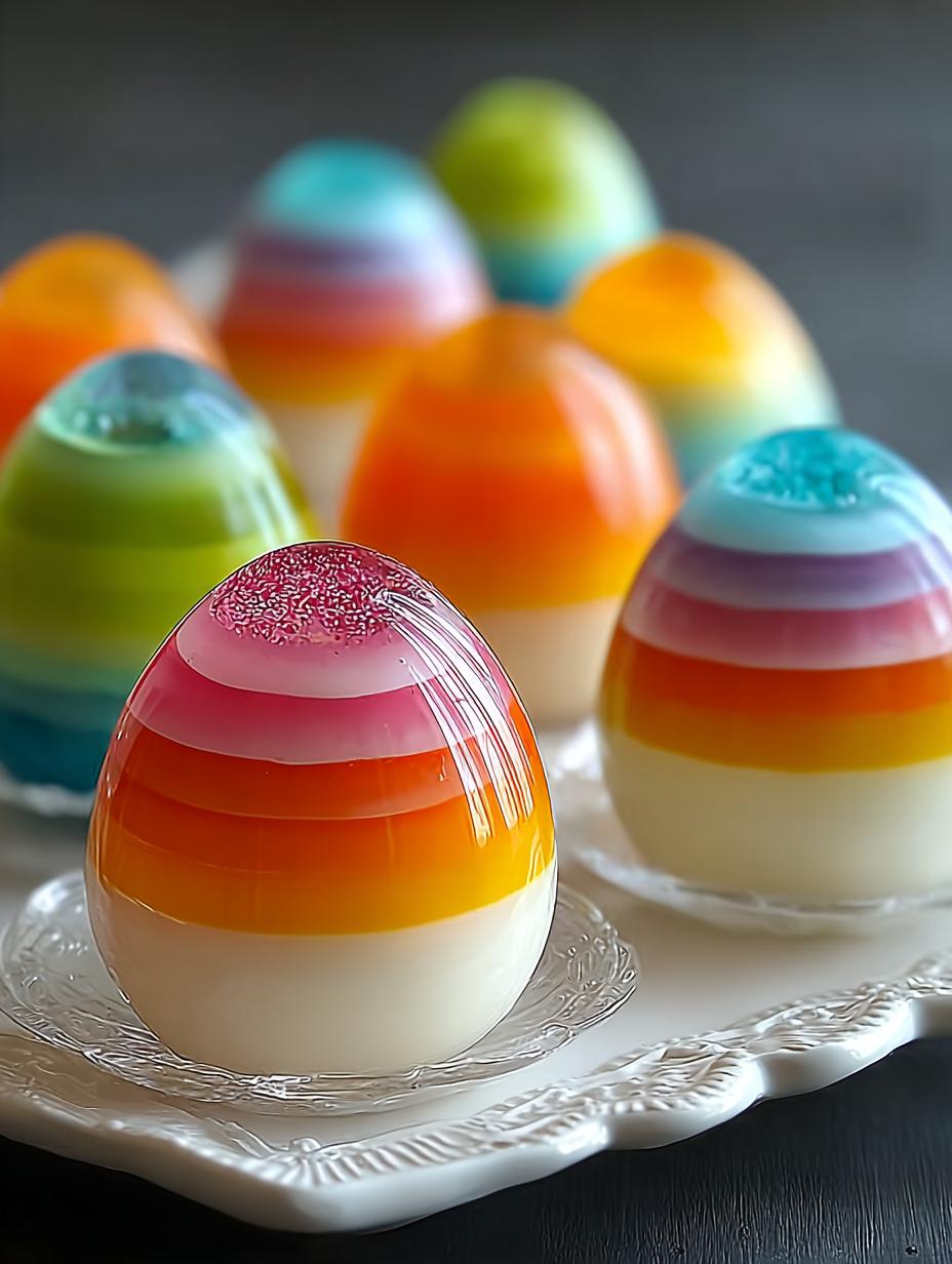 Rainbow Jello Easter Eggs: 7 Colorful Ways to Celebrate - Rainbow Jello Easter Eggs - additional detail
