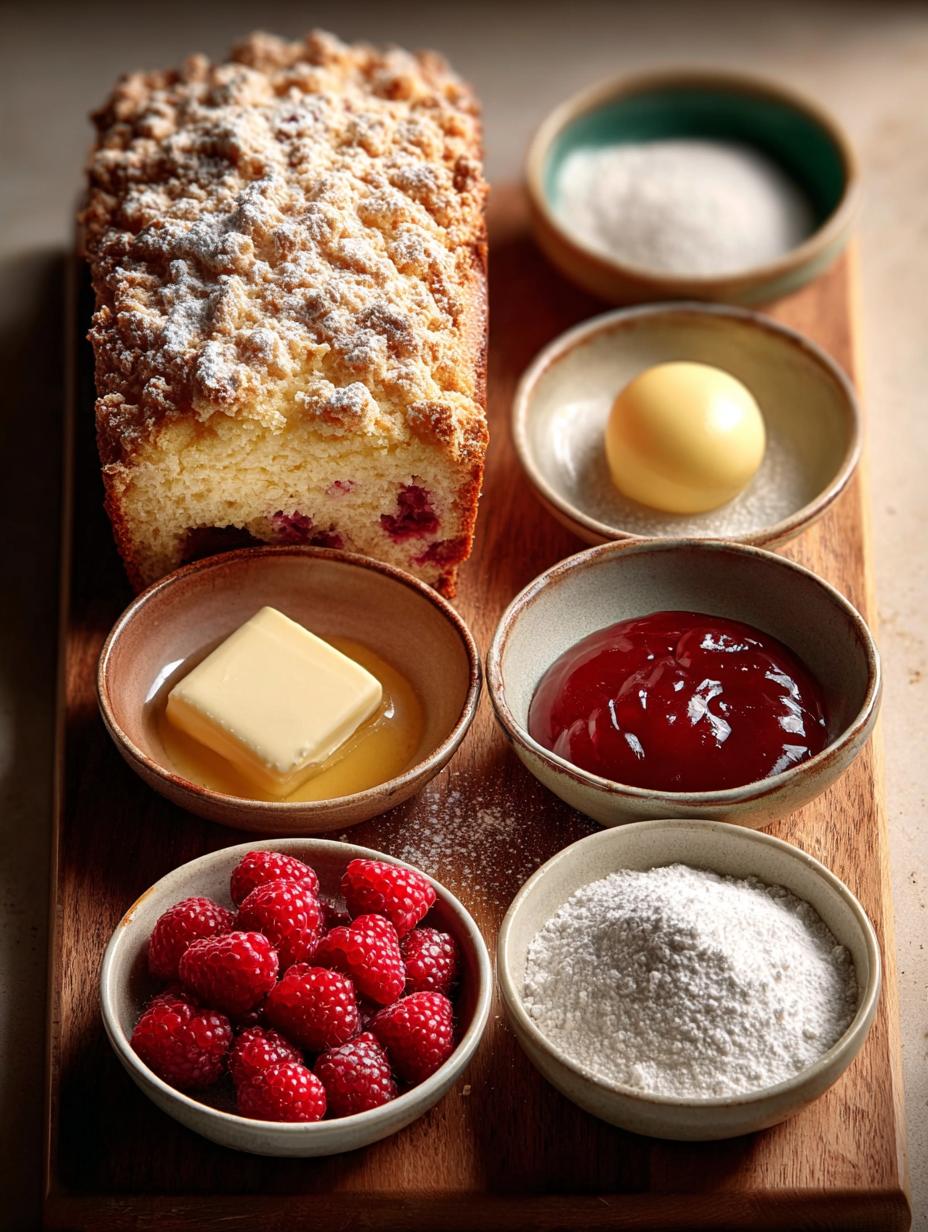 Raspberry Lemon Crumble Bread