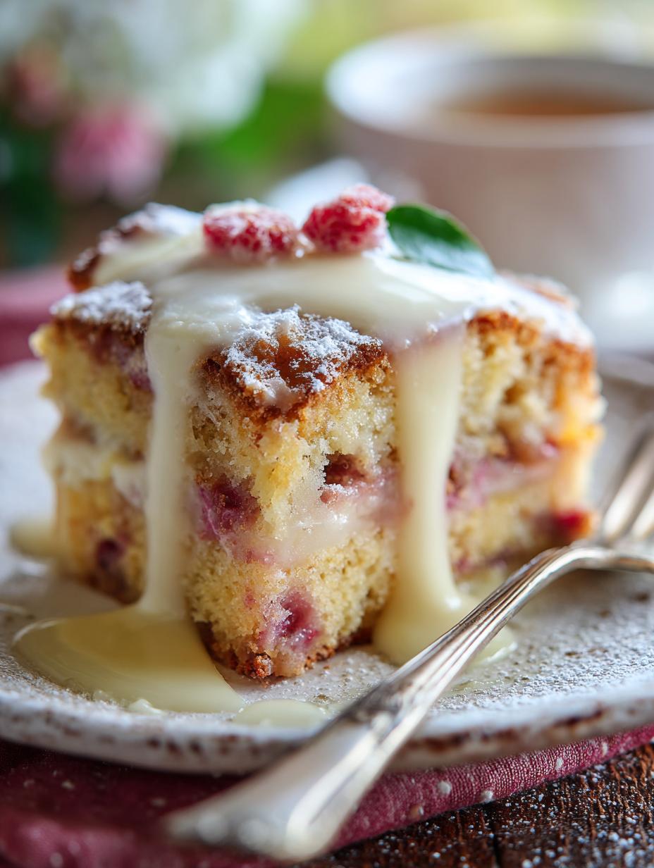 Rhubarb Cake with Butter