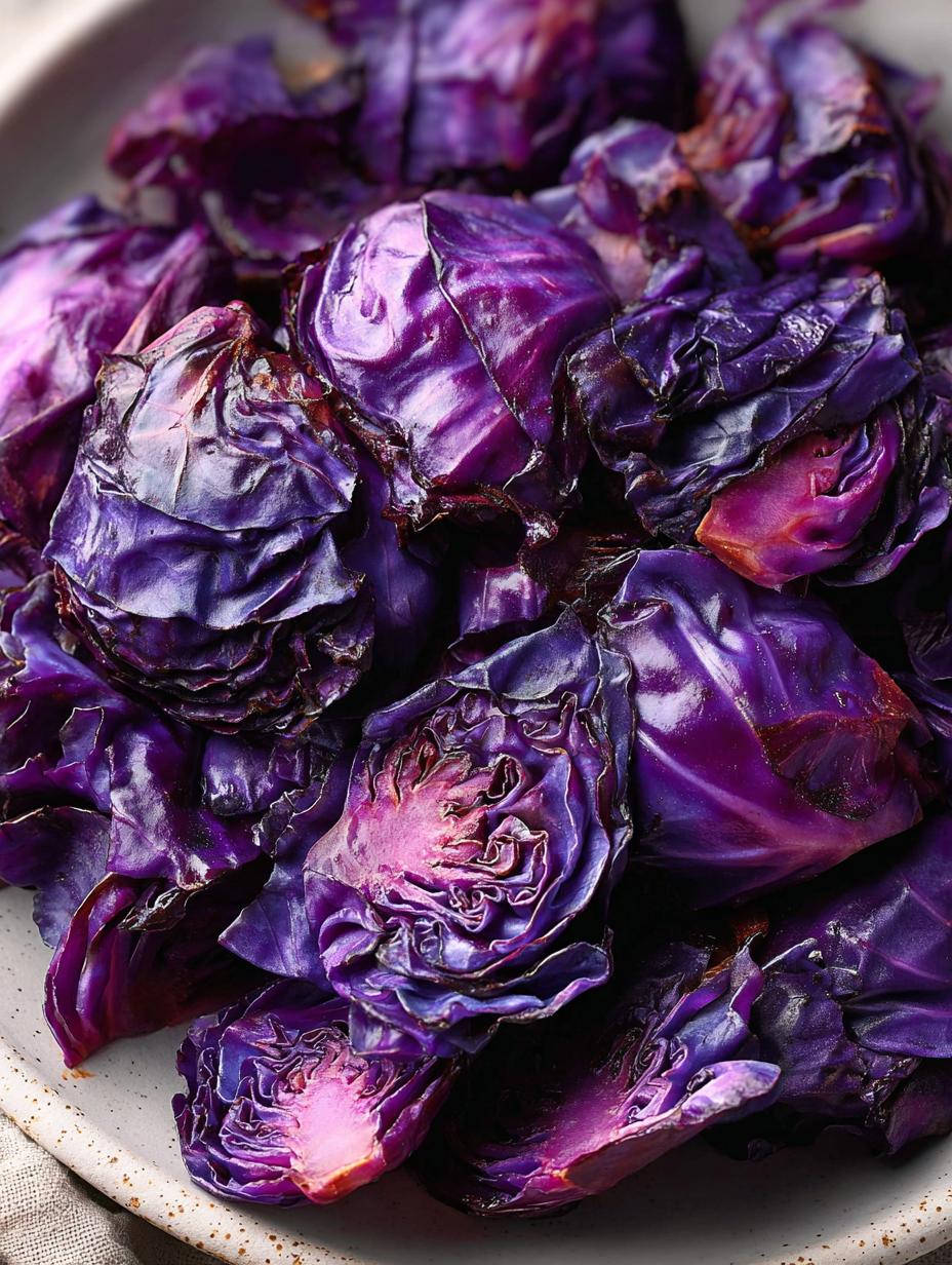 Roasted Chopped Red Cabbage