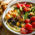 Roasted Veggie Hummus Bowl