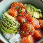 Salmon Avocado Poke Bowl