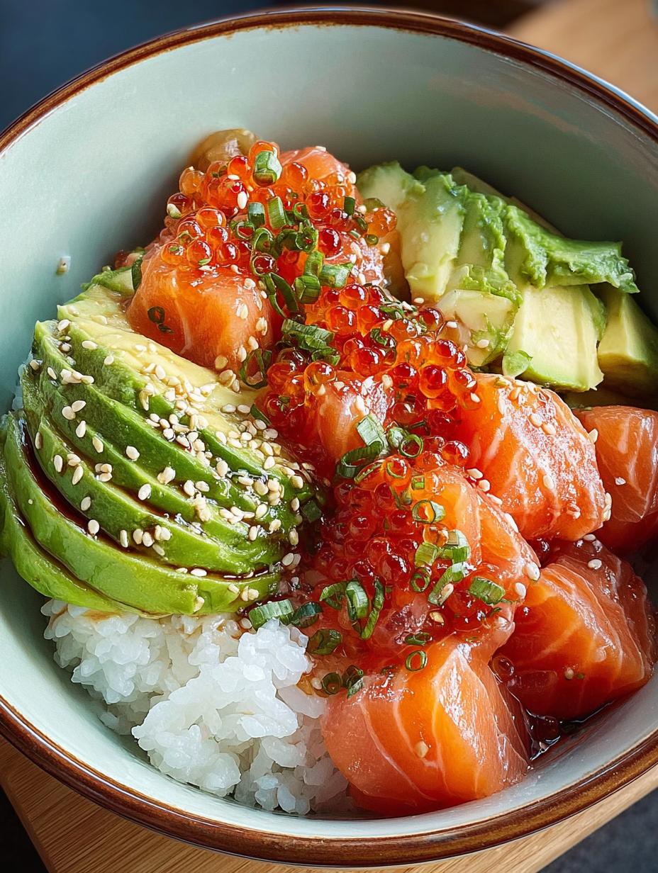 Salmon Avocado Poke Bowl