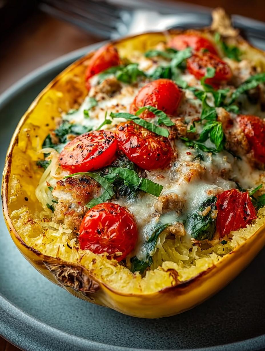 Savory Stuffed Spaghetti Squash