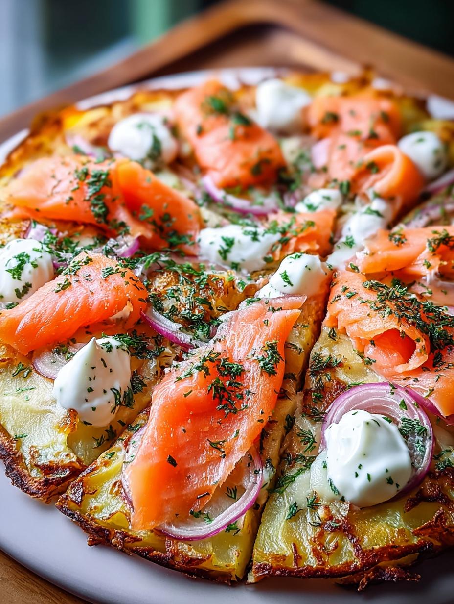 Smoked Salmon Potato Pizza: 3 Deliciously Easy Ways 5 Smoked Salmon Potato Pizza: 3 Deliciously Easy Ways - Smoked Salmon Potato Pizza - additional detail