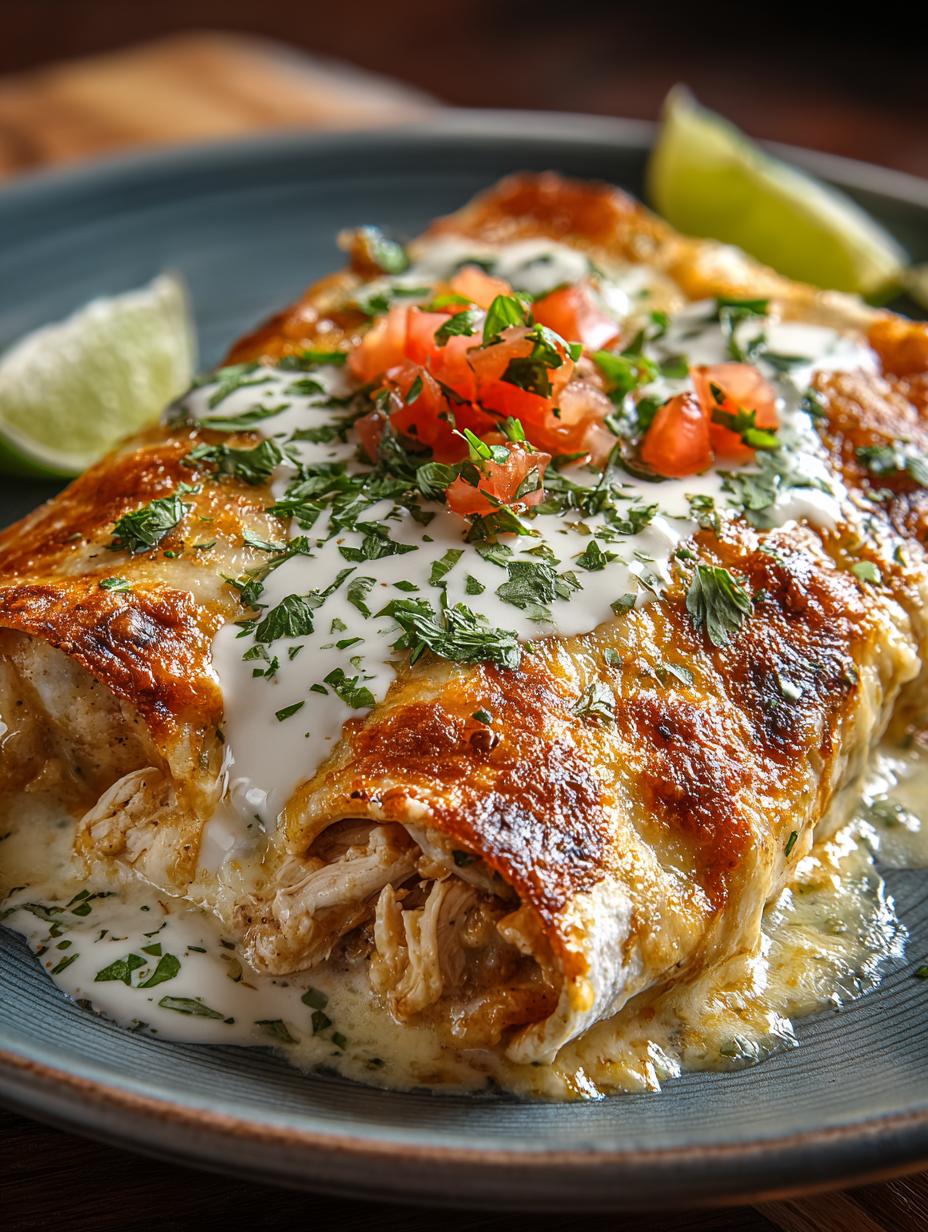 Sour Cream Chicken Enchiladas