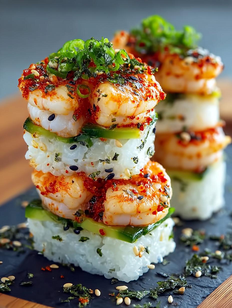 Spicy Shrimp Sushi Stacks: 5 Delicious Layers to Enjoy - Spicy Shrimp Sushi Stacks - main visual representation