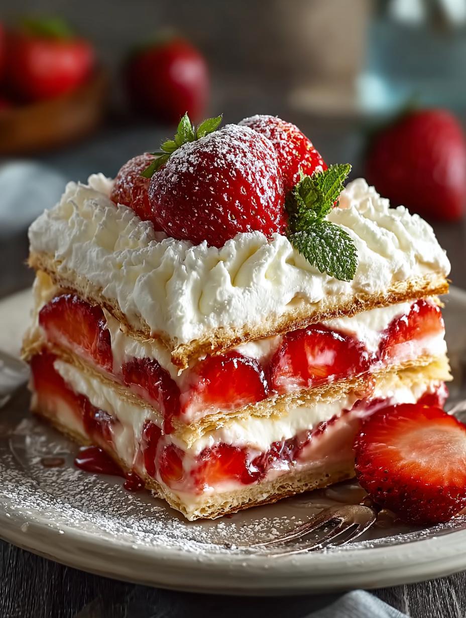 Strawberry Eclair Cake: 7 Irresistible Layers to Savor - Strawberry Eclair Cake - additional detail