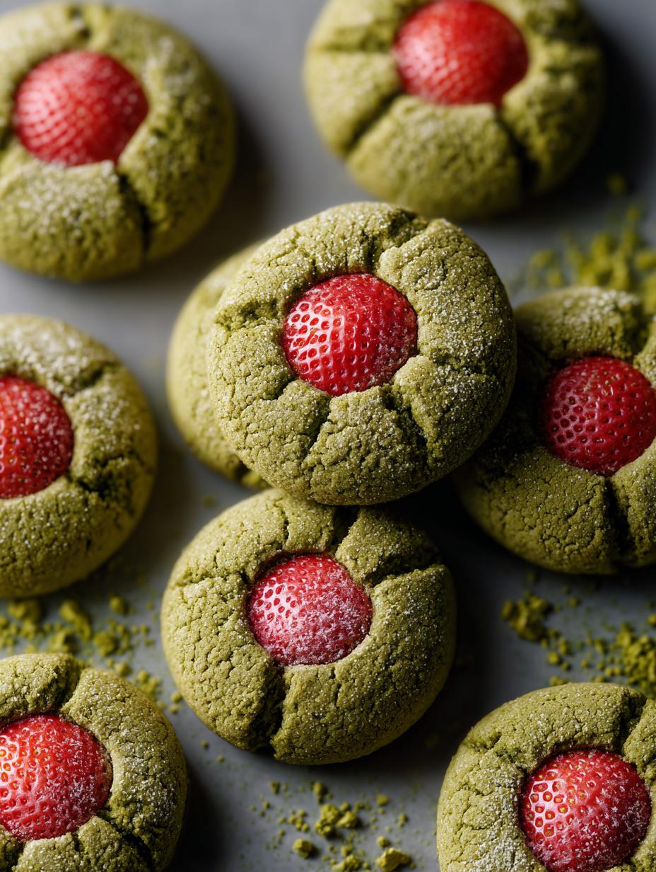 Strawberry Matcha Cookie