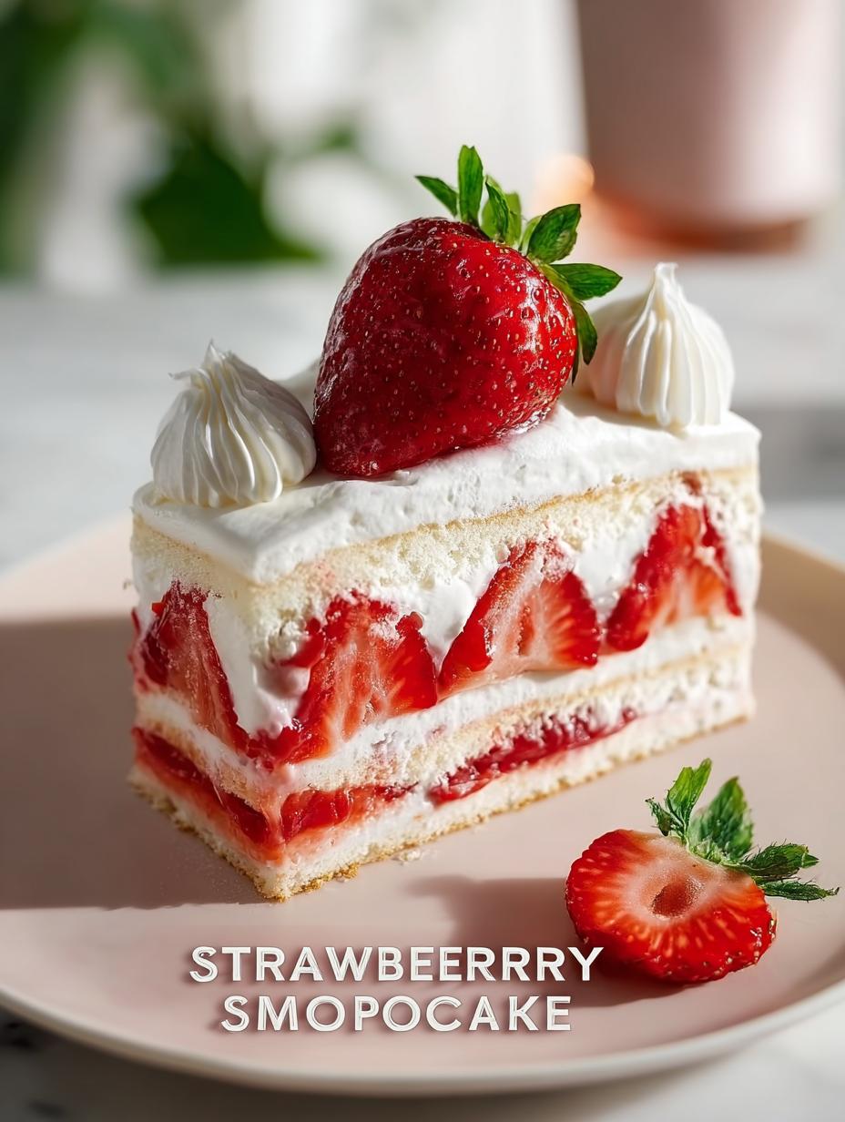 Strawberry Shortcake Cake: 5 Irresistible Layers - Strawberry Shortcake Cake with - additional detail