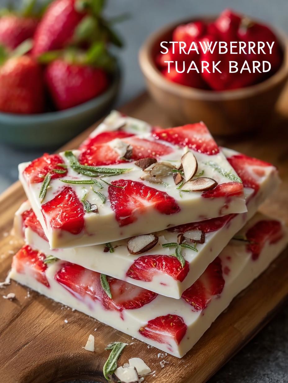 Strawberry Yogurt Bark