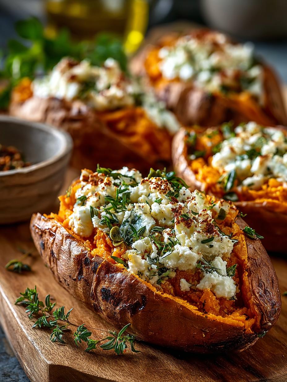 Sweet Potatoes Stuffed with