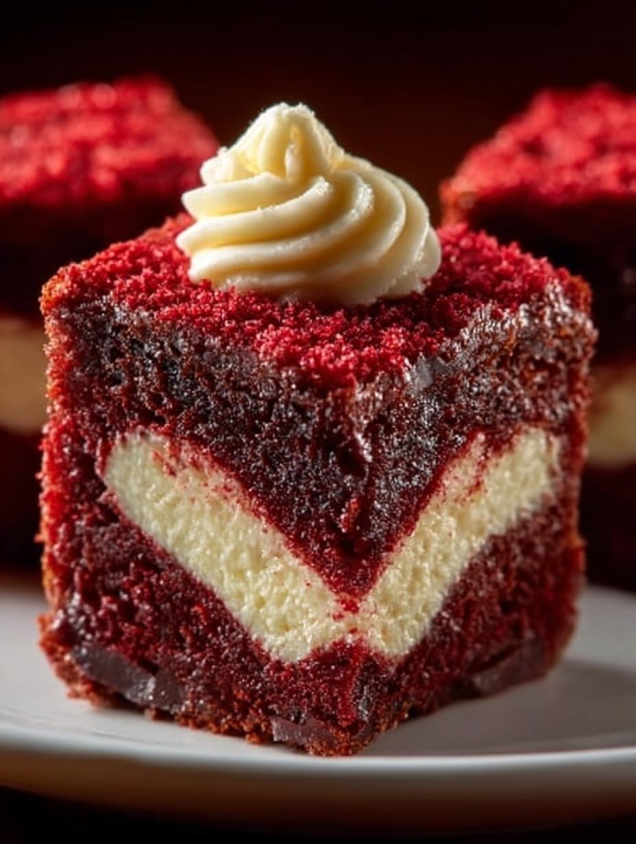 Sweet Red Velvet Brownie