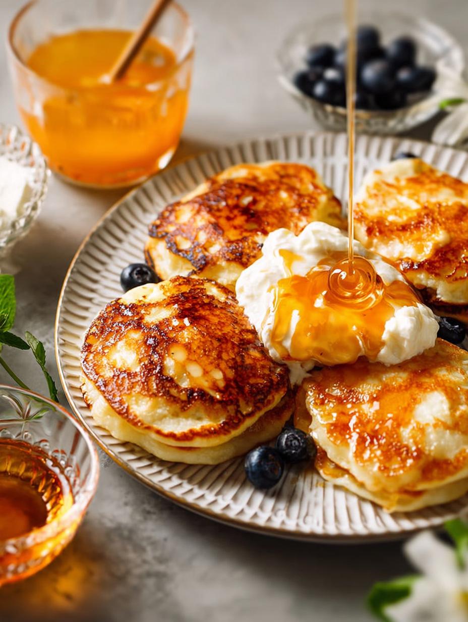 Syrniki Ukrainian Cheese Pancakes