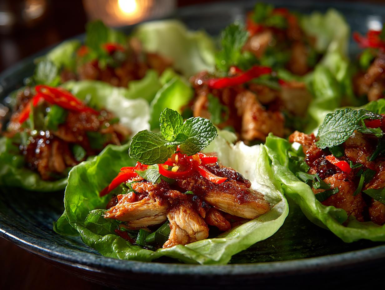 Thai Chicken Lettuce Wraps: 5 Bold Flavors to Savor - Thai Chicken Lettuce Wraps - additional detail
