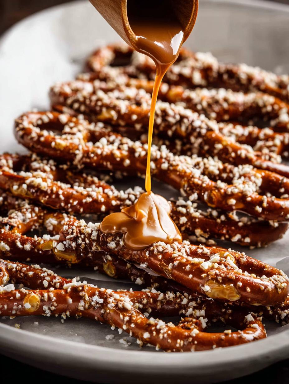 Toffee Caramel Pretzels: 5 Irresistible Sweet Treats - Toffee Caramel Pretzels - main visual representation