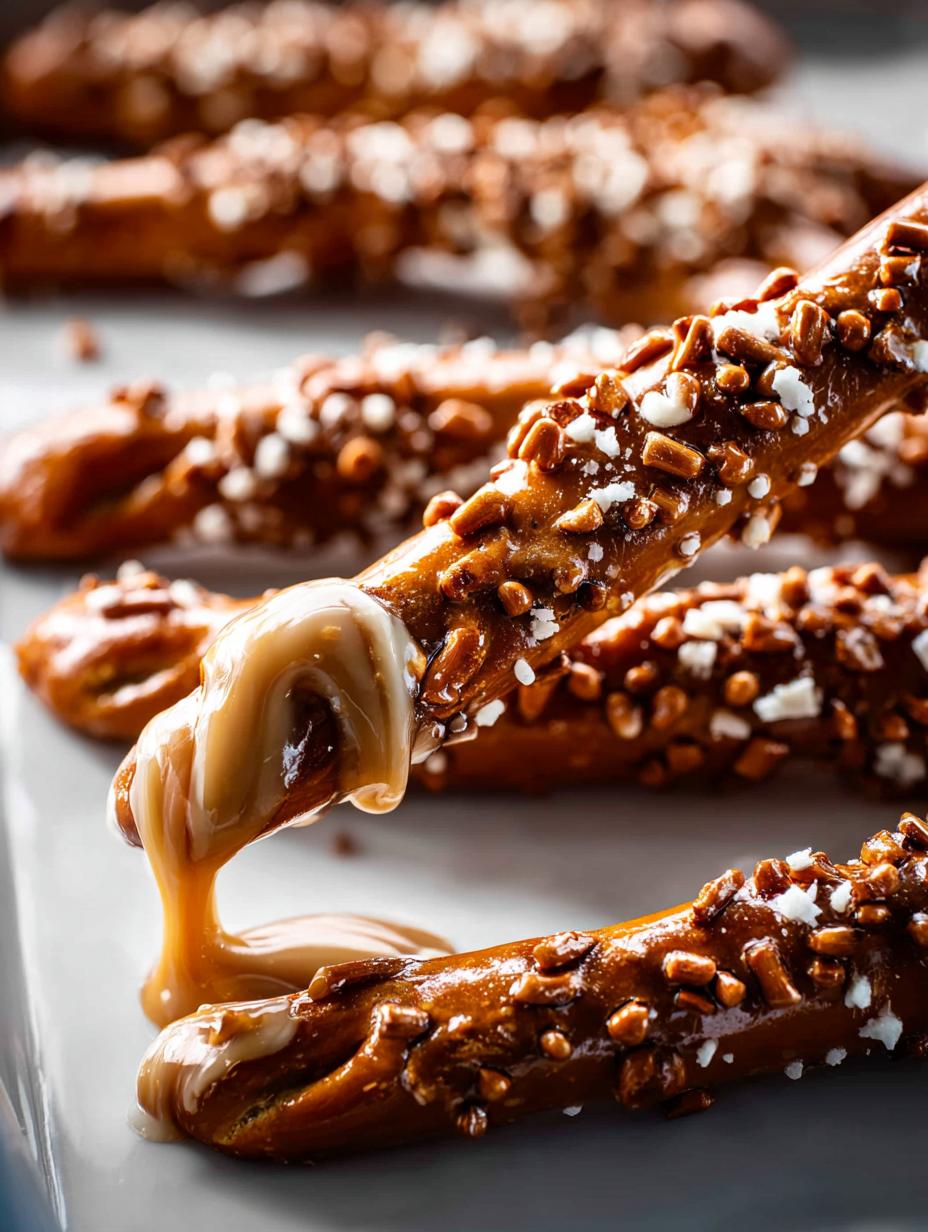 Toffee Caramel Pretzels: 5 Irresistible Sweet Treats - Toffee Caramel Pretzels - additional detail