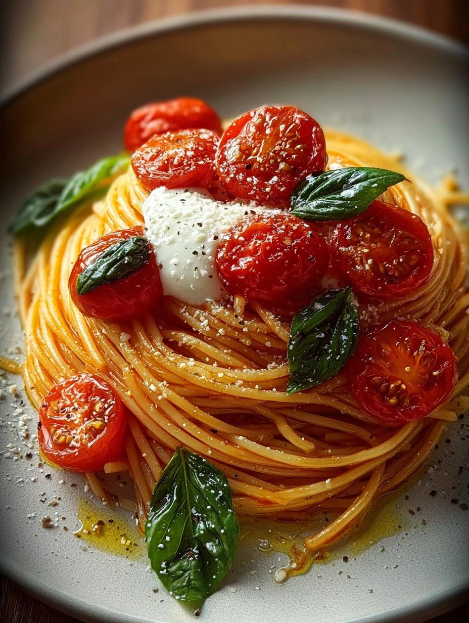 Tomato Basil Spaghetti with