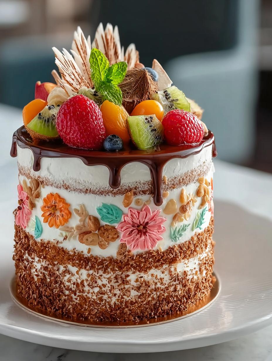 Tropical Cake: 7 Irresistible Layers of Bliss - Tropical Cake - additional detail