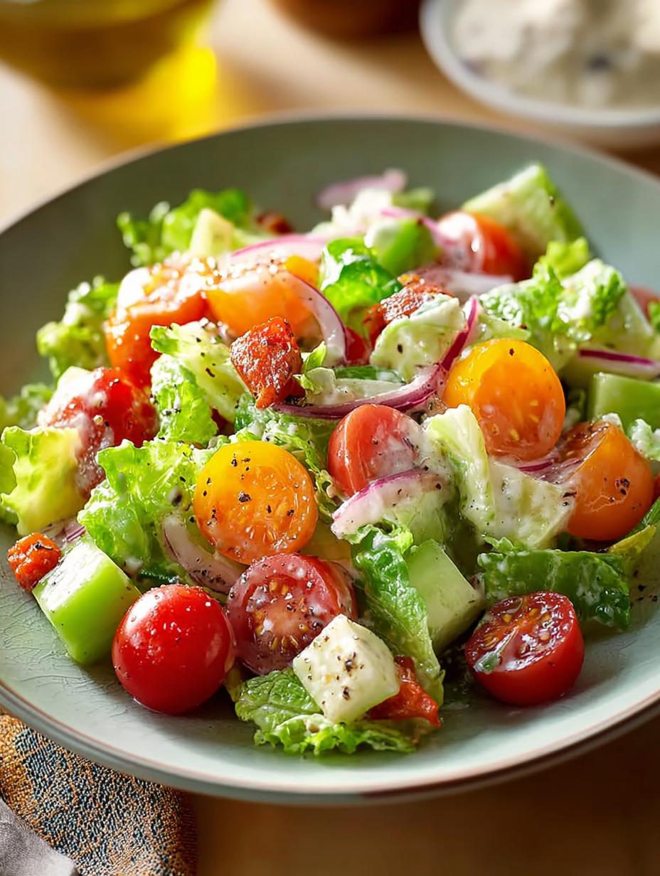 Veggie Chopped Salad: 5 Fresh Ways to Delight Your Tastebuds - Veggie Chopped Salad - additional detail