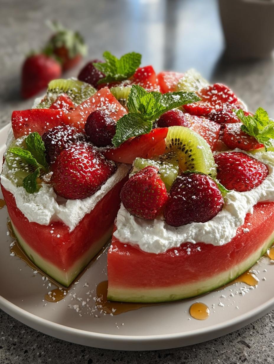 Watermelon Fruit Pizza