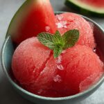Watermelon Sorbet Refreshing Summer