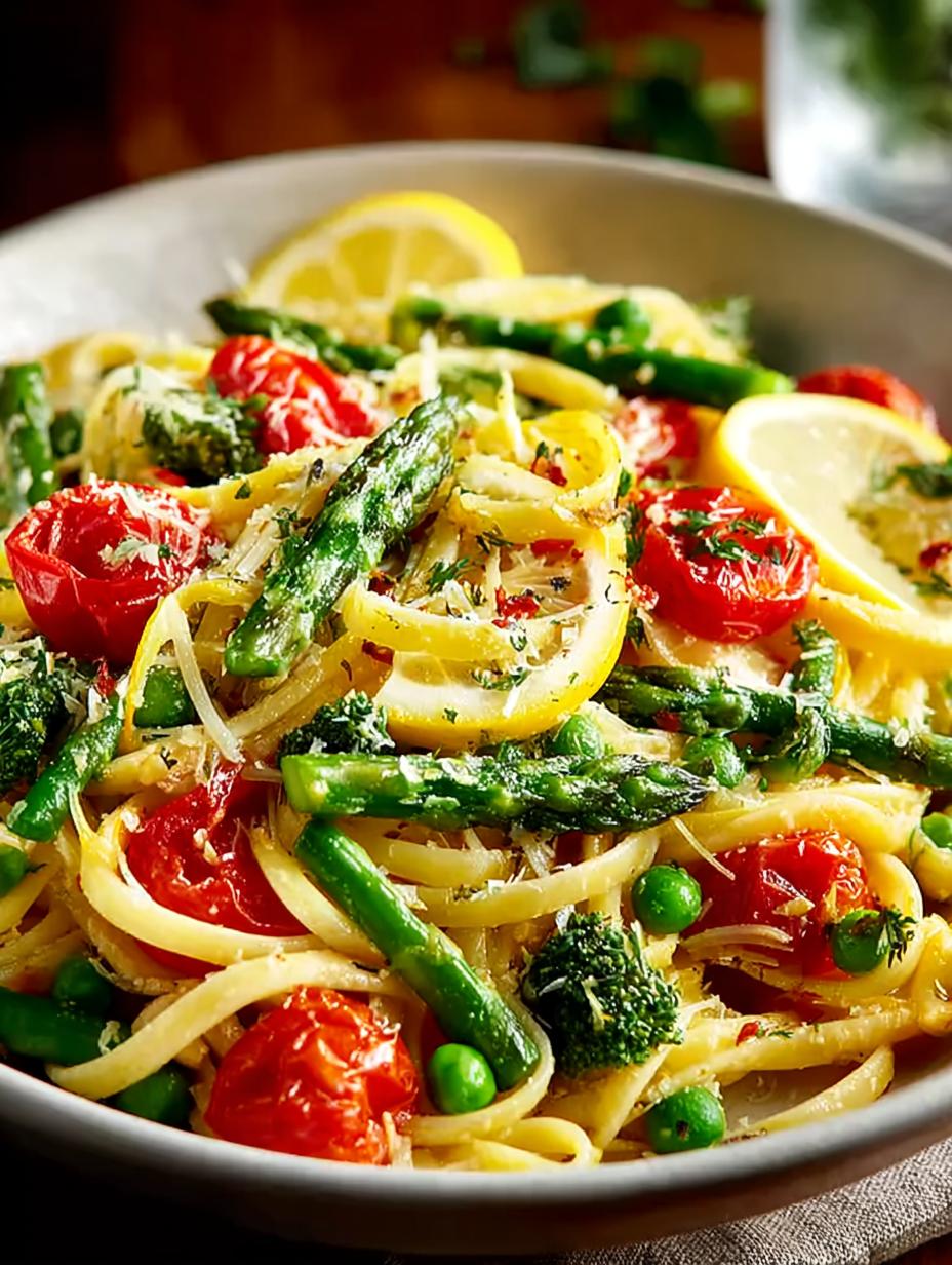 Zesty Lemon Pasta Primavera: 5 Steps to Pure Bliss - Zesty Lemon Pasta Primavera - additional detail
