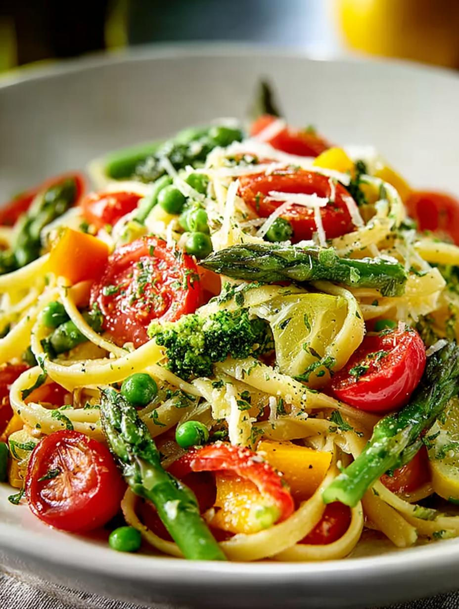Zesty Lemon Pasta Primavera