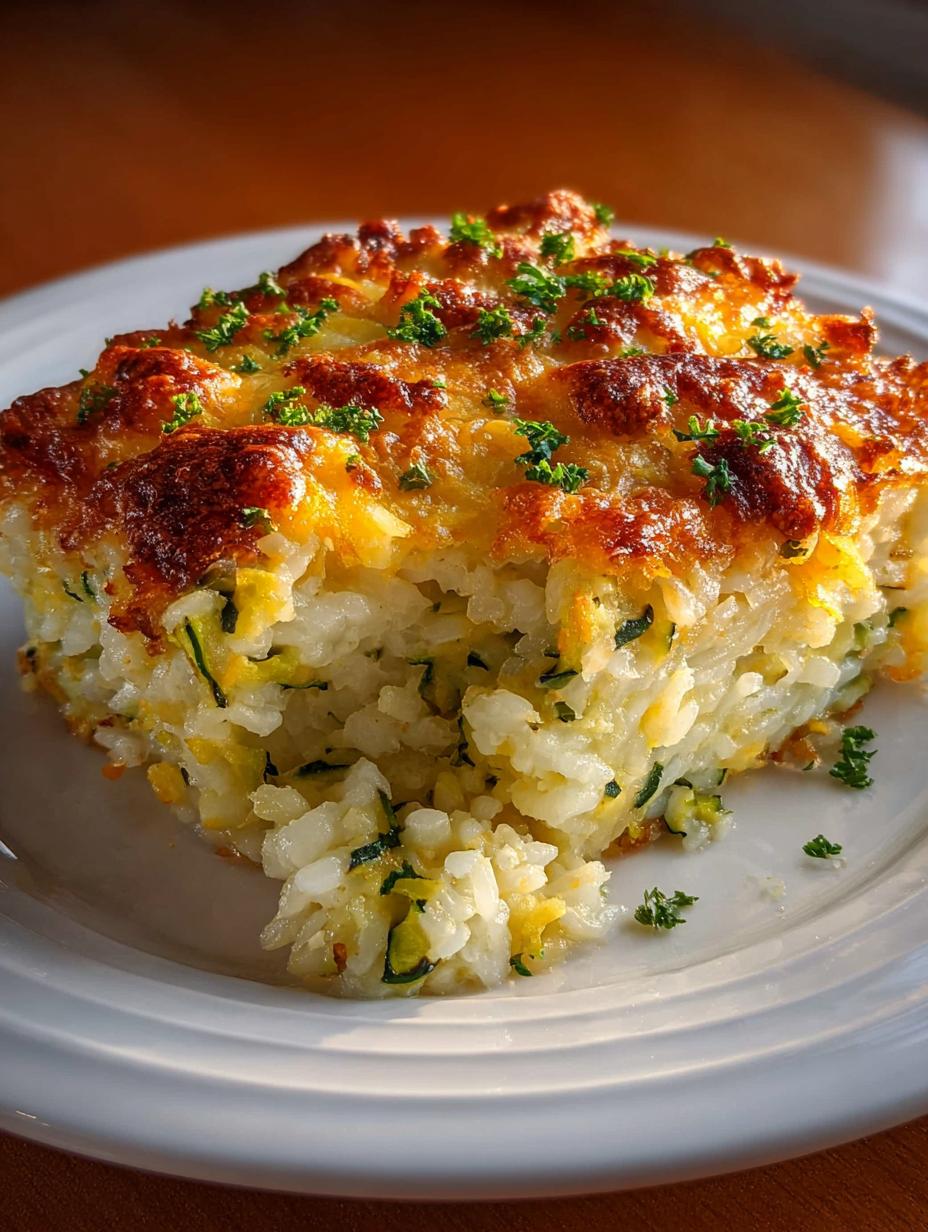 Zucchini Rice Casserole: 5 Irresistible Comfort Flavors - Zucchini Rice Casserole - additional detail