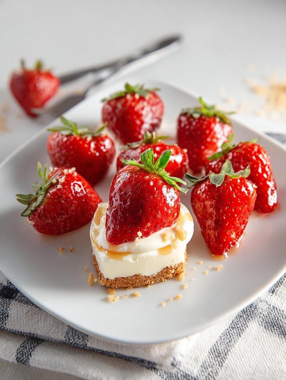Cheesecake Deviled Strawberries: 5 Sweet Pleasures - Cheesecake Deviled Strawberries - additional detail